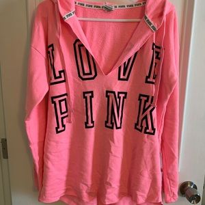 Pink VS - tunic hoodie